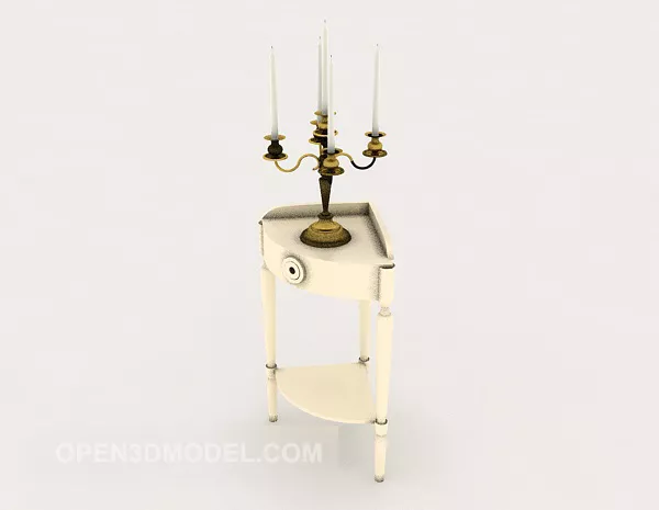 Sphere Candlestick In Glass Cup 3d model
