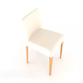 White Fashion Home Chair 3d model