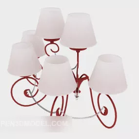 White Fashion Wall Lamp 3d model