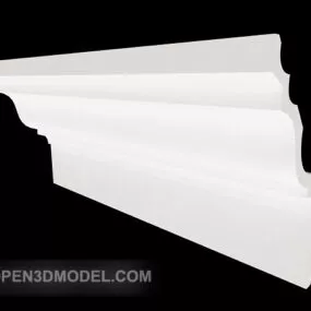 White Gypsum Component 3d model