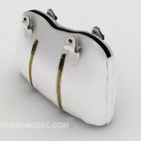 White Handbag 3d model