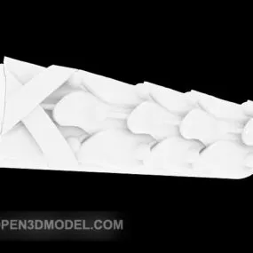 White Home European Plaster Component 3d model