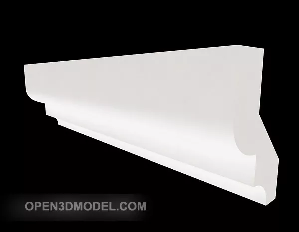 Modern Cornice Plaster Corner Shape 3d model