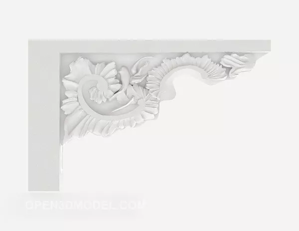 Corner Carving Plaster Component 3d model Corner Carving Plaster Component 3d model