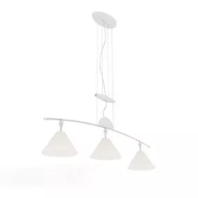 White Home Chandelier V4 3d model