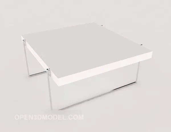 White Home Coffee Table Wooden 3d model White Home Coffee Table Wooden 3d model
