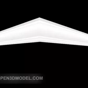 White Home Corner Molding 3d model