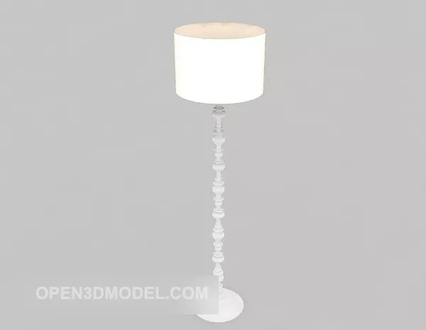White Home Floor Lamp 3d model White Home Floor Lamp 3d model