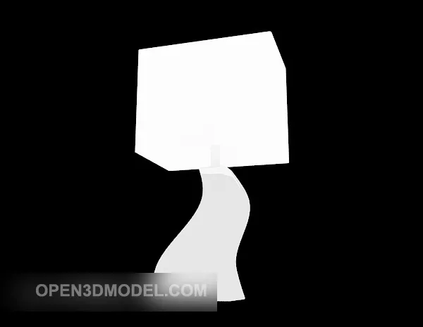 White Home Simple Table Lamp 3d model White Home Simple Table Lamp 3d model