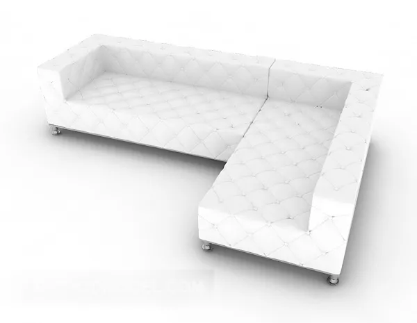 White Leather Home Sofa 3d model White Leather Home Sofa 3d model