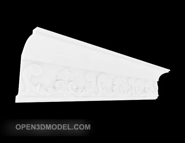 White Interior Component 3d model White Interior Component 3d model