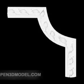 White Lace Plaster Line 3d model