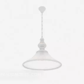 White Light-colored Chandelier 3d model