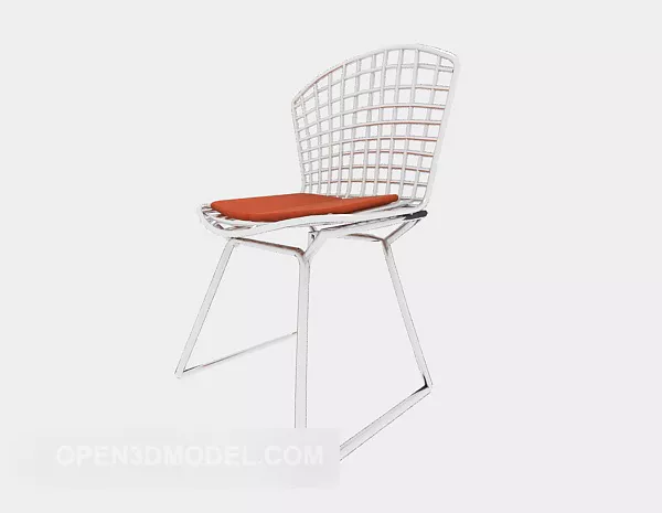 White Mesh Lounge Chair 3d model White Mesh Lounge Chair 3d model