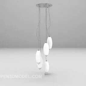 White Luminaire Ceiling Lamp 3d model