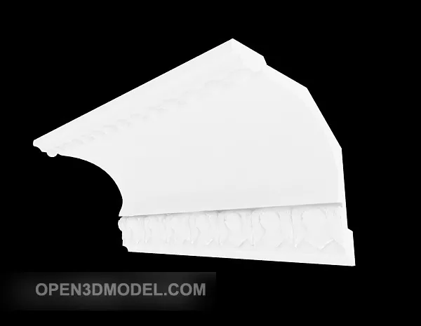 Modern Cornice Plaster Corner Shape 3d model