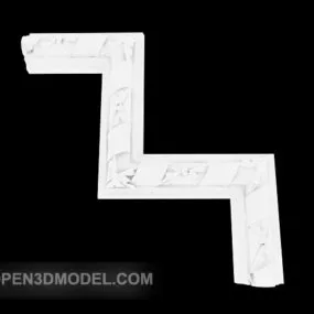 White Minimalist Corner 3d model