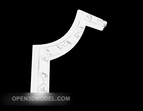 White Minimalist Style European Corner 3d model White Minimalist Style European Corner 3d model