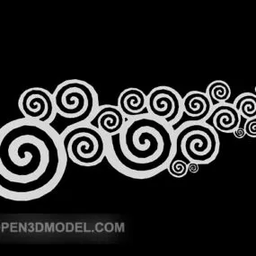 White Minimalist Wall Painted 3d model