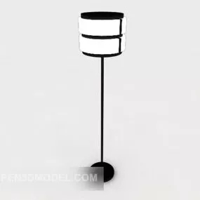 White Modern Floor Lamp 3d model