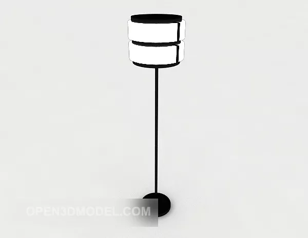 White Modern Floor Lamp 3d model White Modern Floor Lamp 3d model