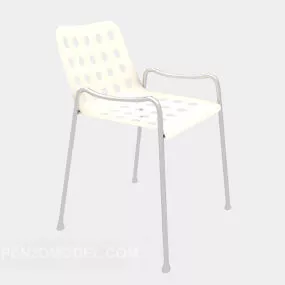 White Modern Lounge Chair 3d model
