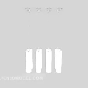White Modern Minimalist 3d model