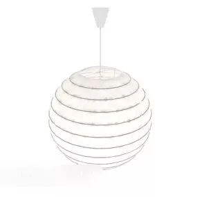 White Modern Personality Chandelier 3d model