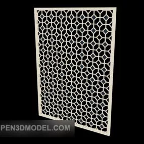 White Partition For Interior 3d model