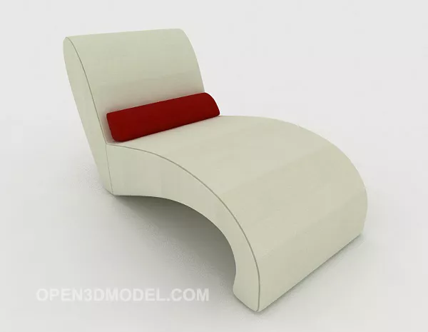 White Home Single Sofa 3d model White Home Single Sofa 3d model