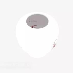 White Pottery Vase 3d model