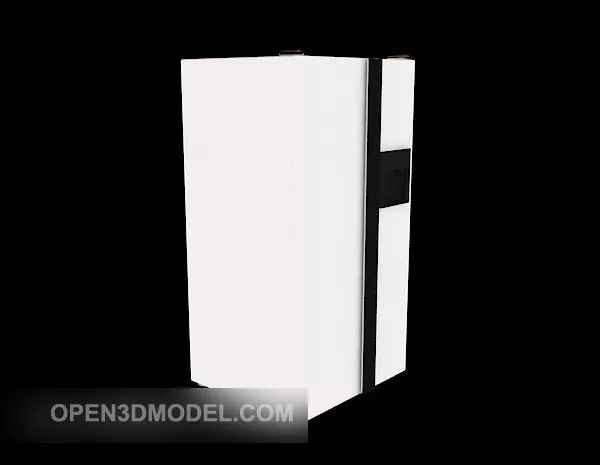 Red Refrigerator Cocacola 3d model
