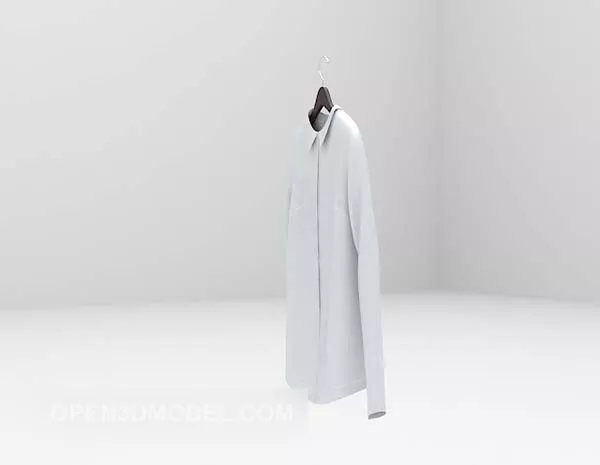 White Shirt Fashion 3d model White Shirt Fashion 3d model
