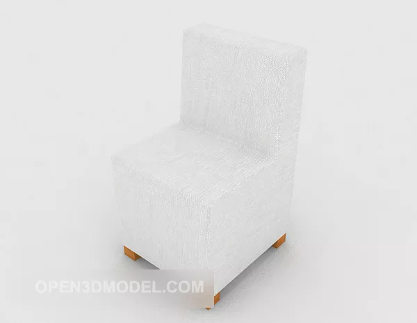 White Simple Single Sofa 3d model White Simple Single Sofa 3d model