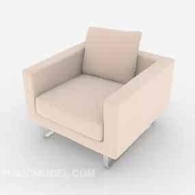 White Square Sofa 3d model