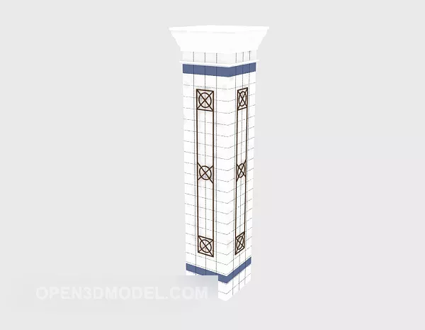 Construction Column Column Handrail 3d model