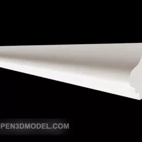 White Molding Stone Corner 3d model