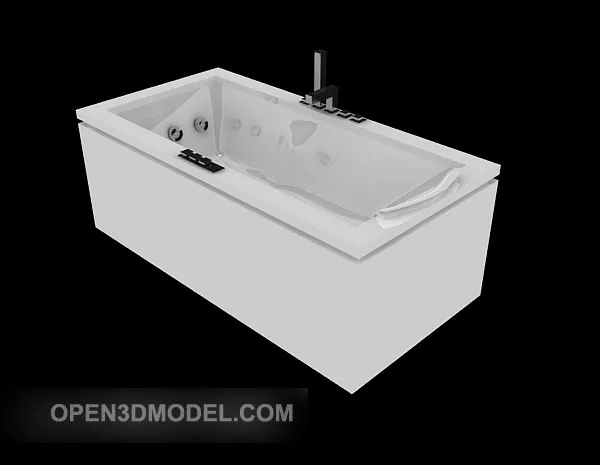 Washbasin Mirror With Headlight Lamp 3d model