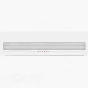 White Suspended Air Conditioning 3d model