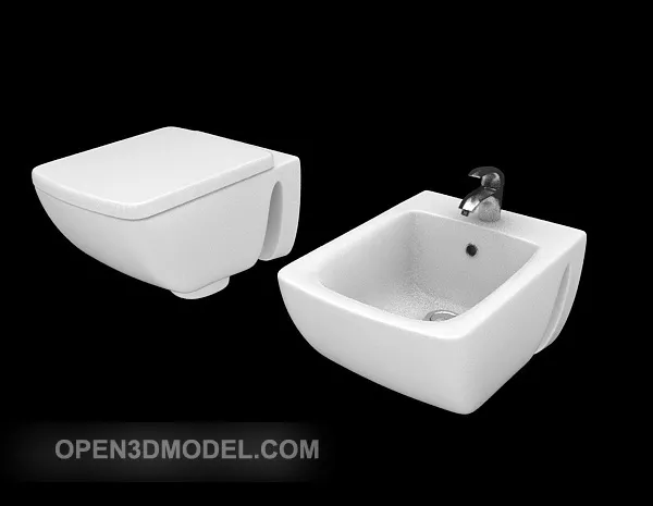 Toilet Sanitary Lavatory 3d model