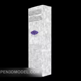 Electronic White Vertical Air Conditioning 3d model