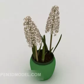 Wind Letter Son Green Potted 3d model