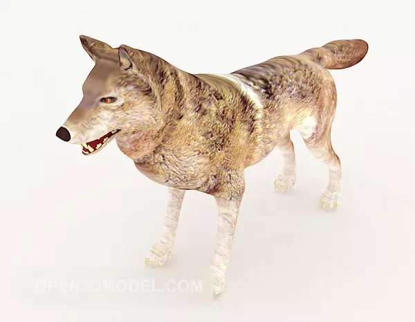 Brown Wolf Animal 3d model Brown Wolf Animal 3d model