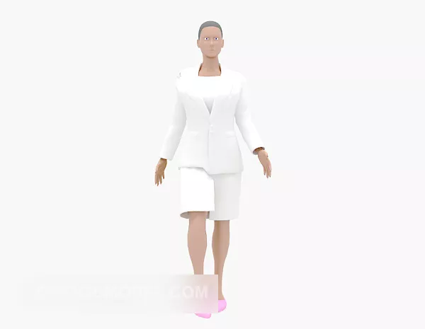 Egyptian Girl With Dynamic Hair 3d model