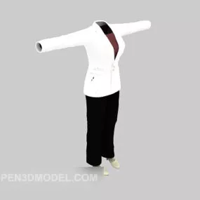 Women Business Dress Fashion 3d model