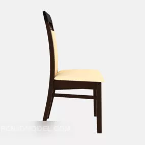 Wood Chair Restaurant Furniture 3d model