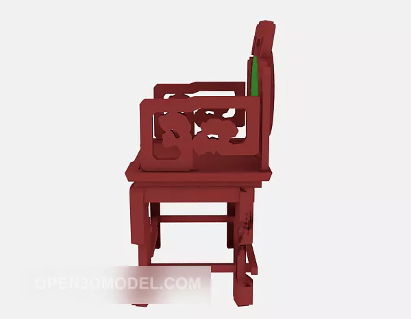 Wood Chinese Chair 3d model Wood Chinese Chair 3d model