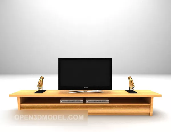 Wood Tv Cabinet Furniture Set 3d model Wood Tv Cabinet Furniture Set 3d model