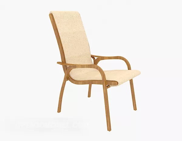 Wood Armchair Elegant Design 3d model Wood Armchair Elegant Design 3d model