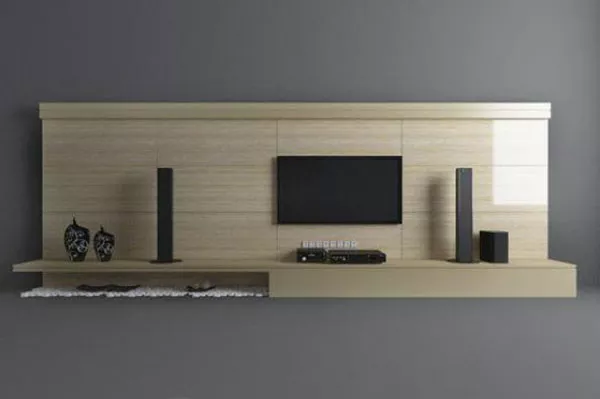 Wood Background Wall Beige Color 3d model Wood Background Wall Beige Color 3d model